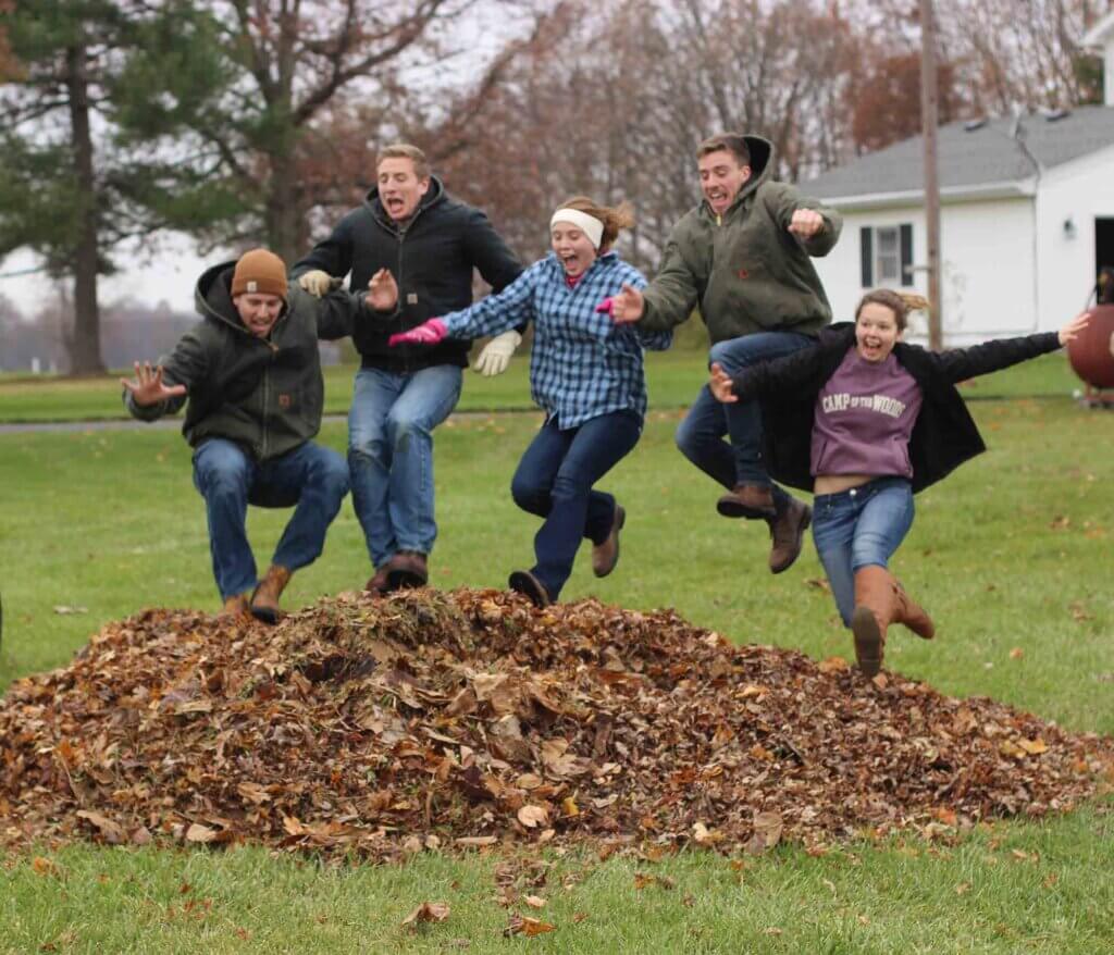 jumping-in-leaves