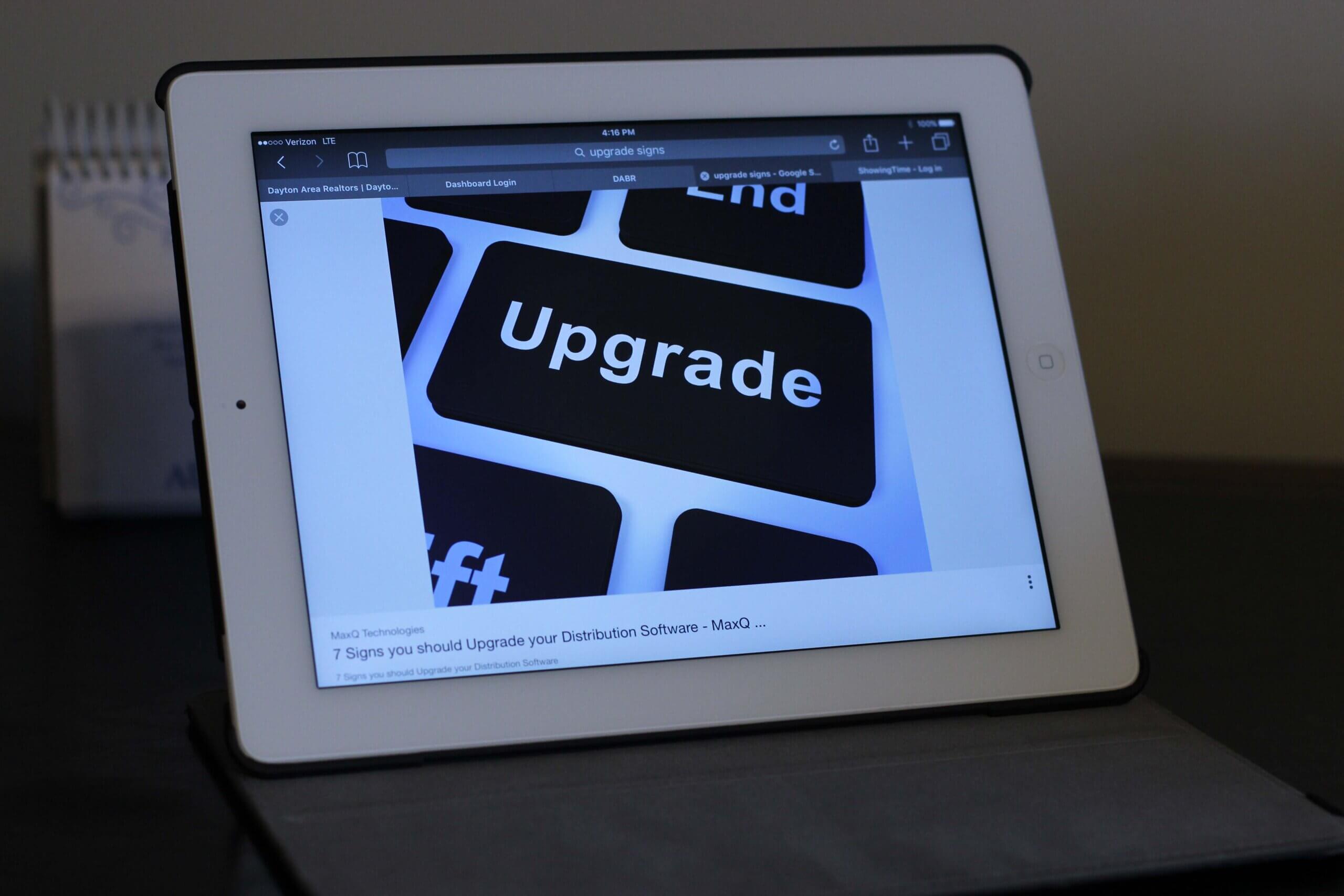 iPad upgrade