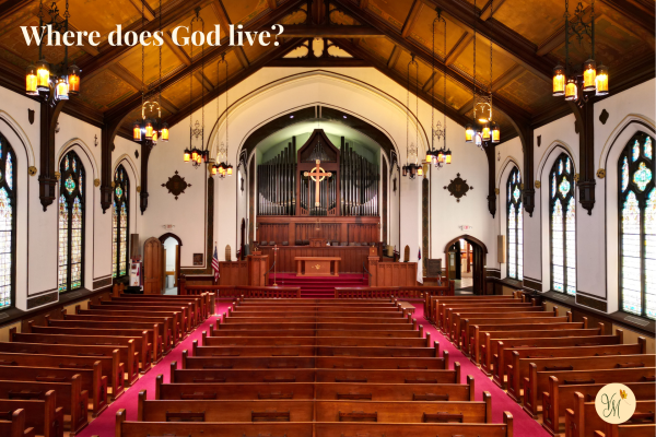 Where does God live? In those who put their trust in His Son.
